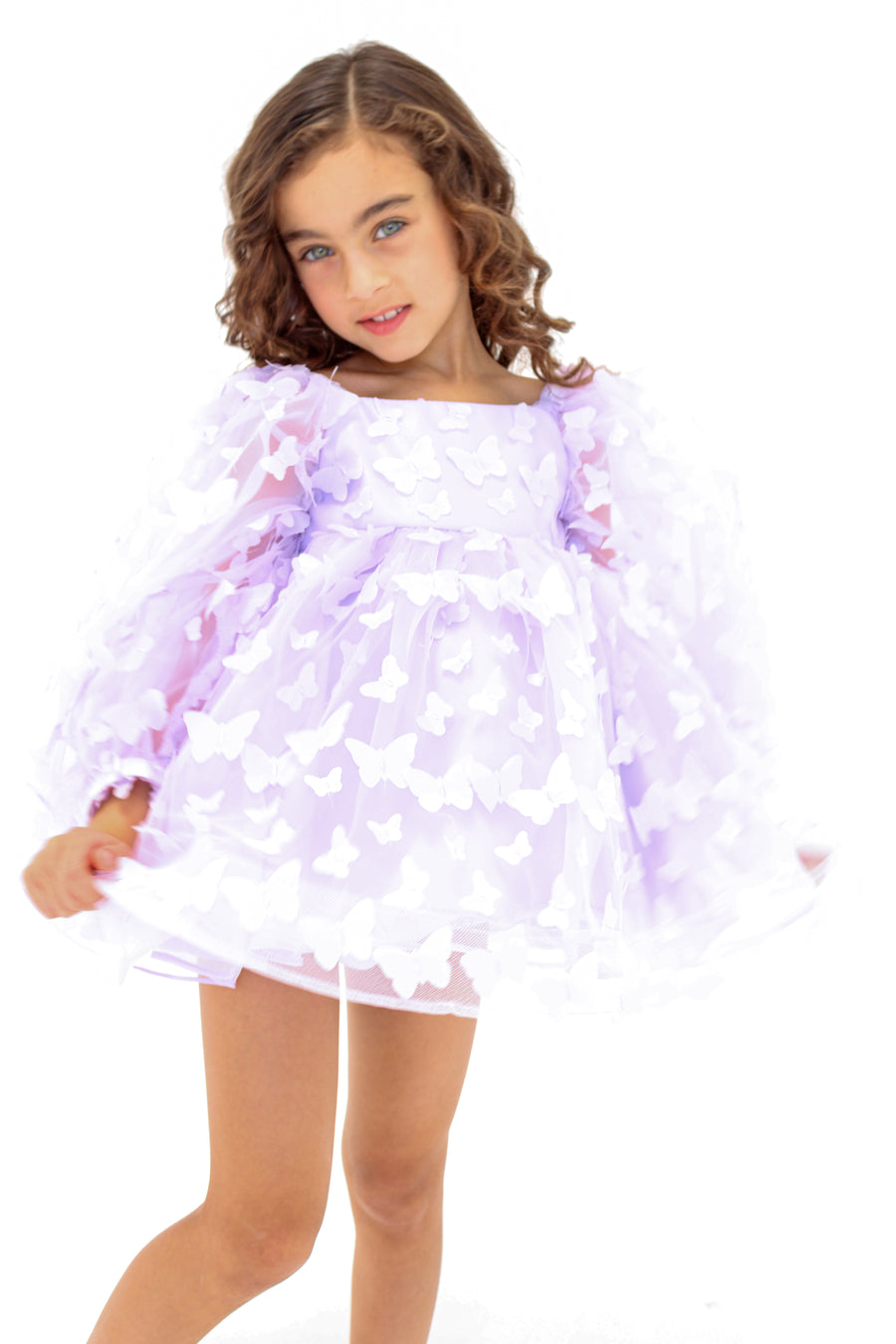 Lunar Lavender Butterfly Dress