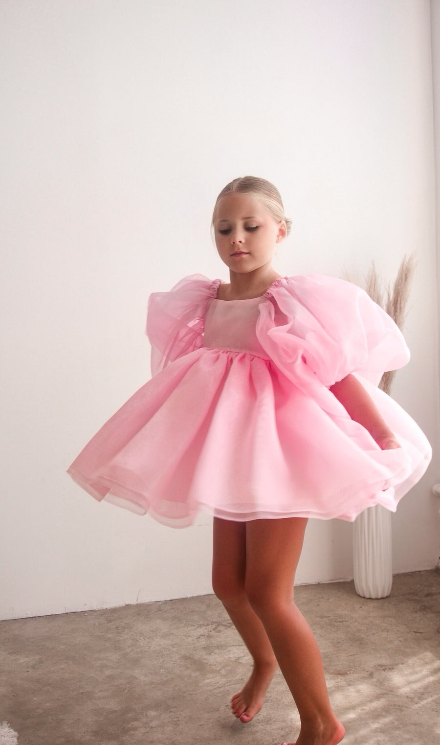 Baby Pink Flower Girl Dress