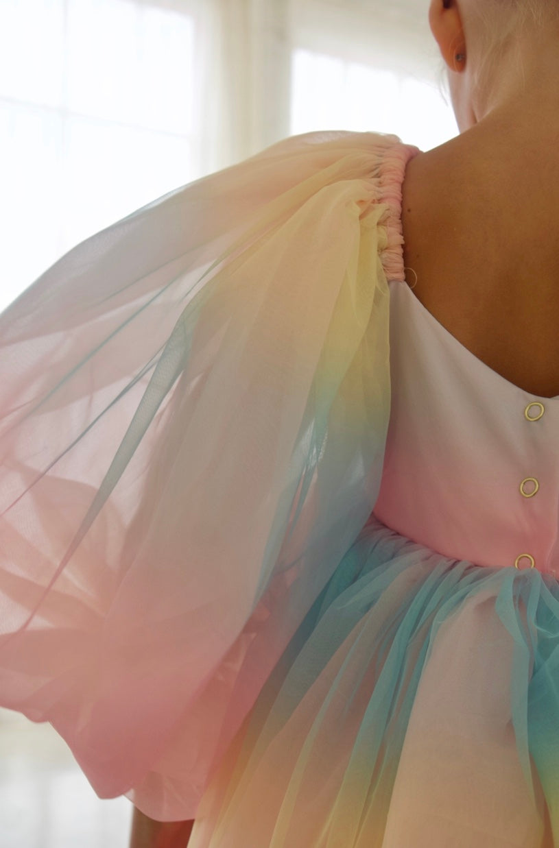 Rainbow Babydoll Dress