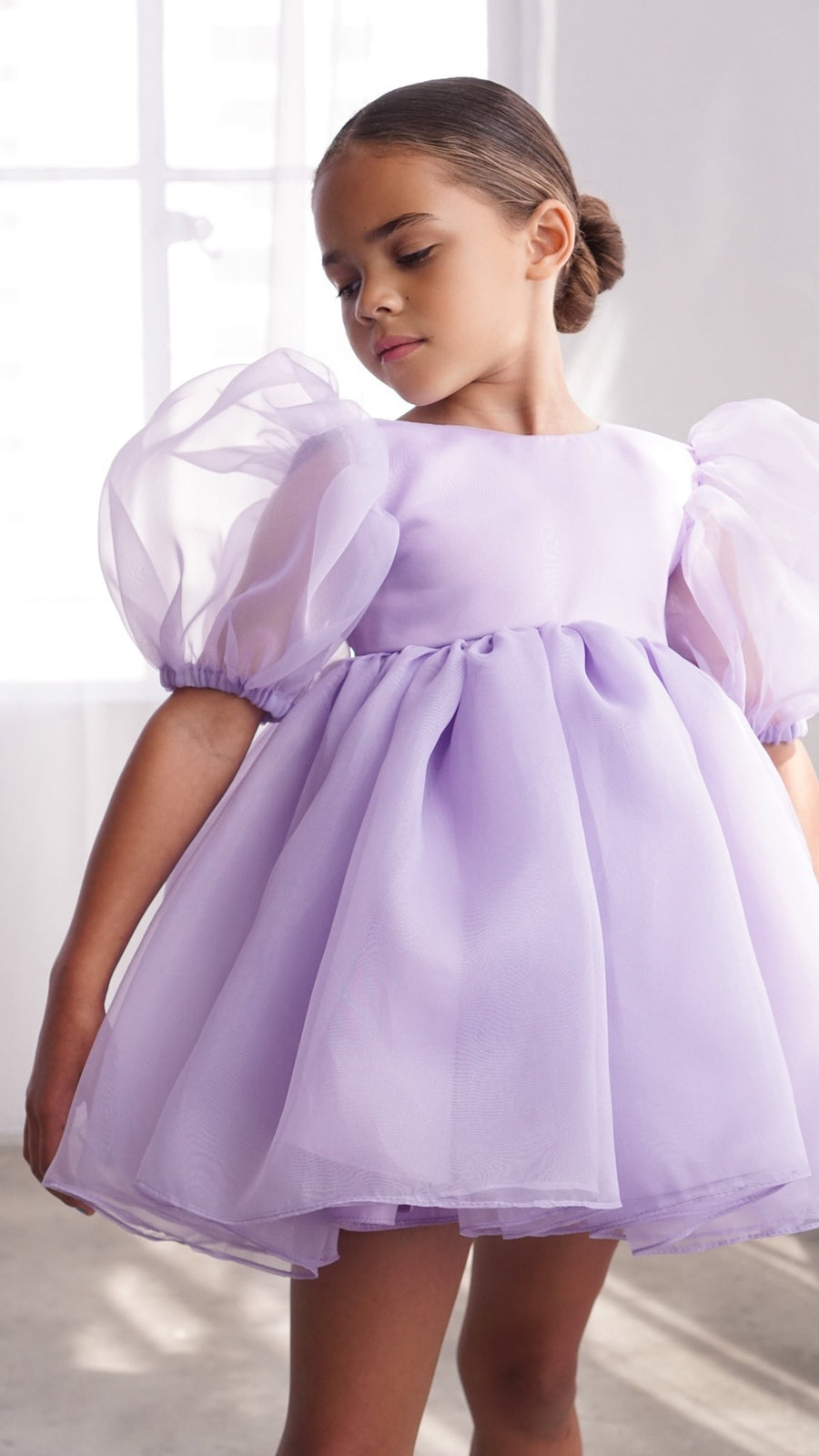 purple babydoll dress Short Corset Baby Doll Party Dress with Flowers