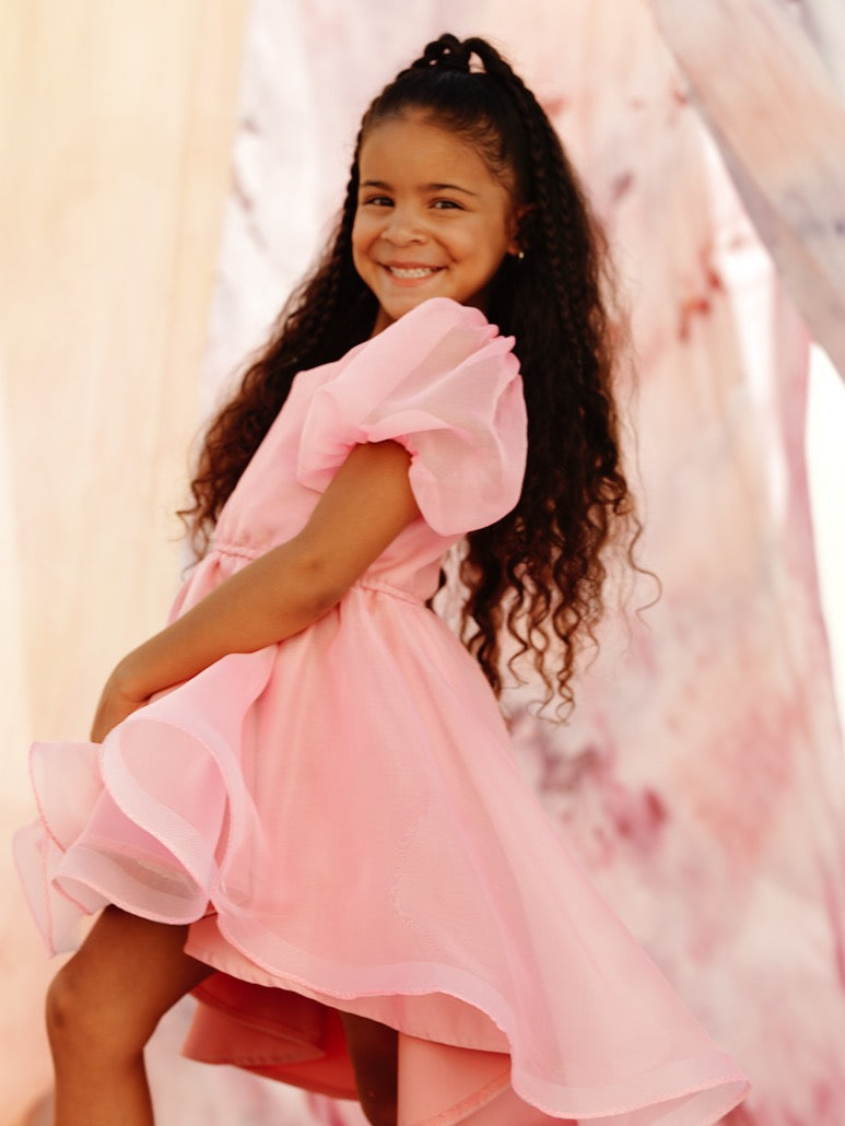 High Low Baby Pink  Dress