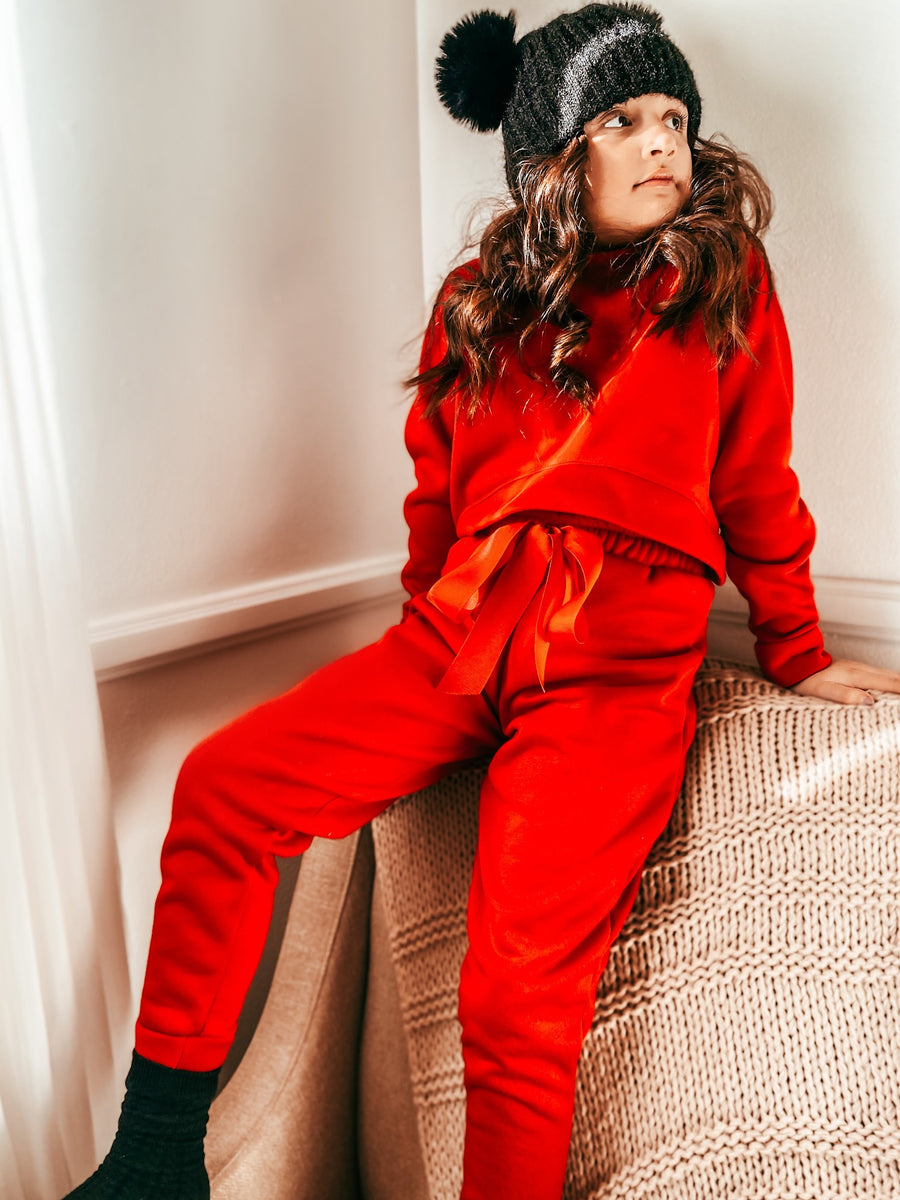 Red High Low Sweater